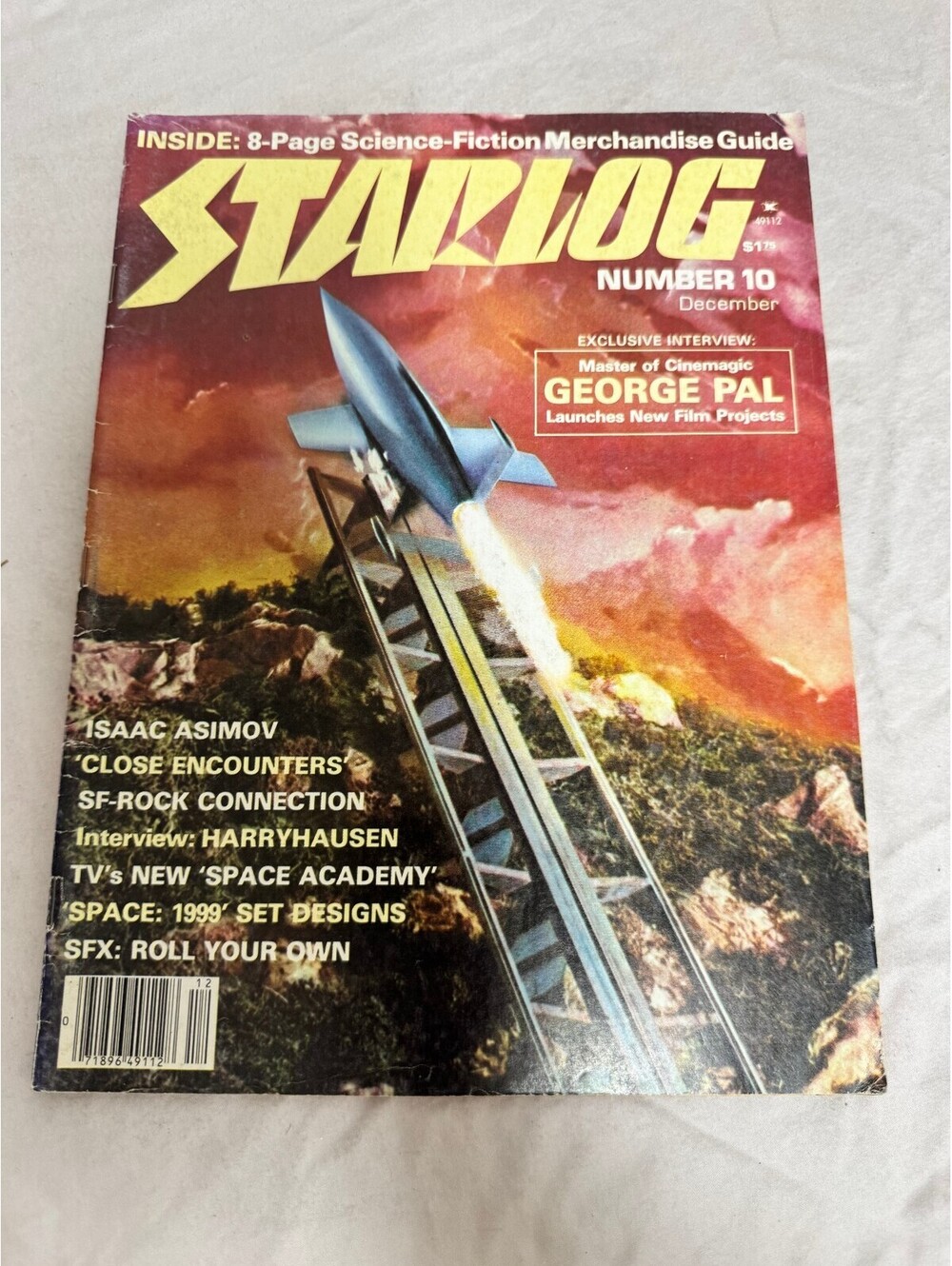 Starlog Science Fiction Magazine Issue 10 December 1977 George Pal Cover